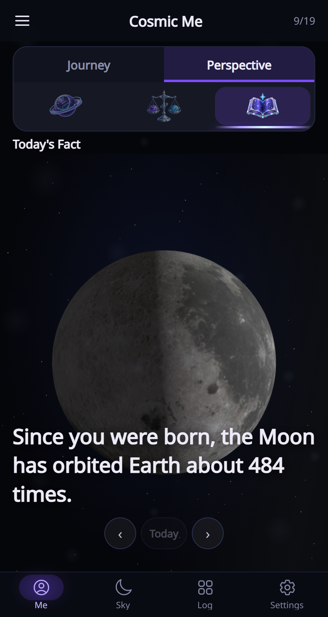 Today’s Fact in the current English app