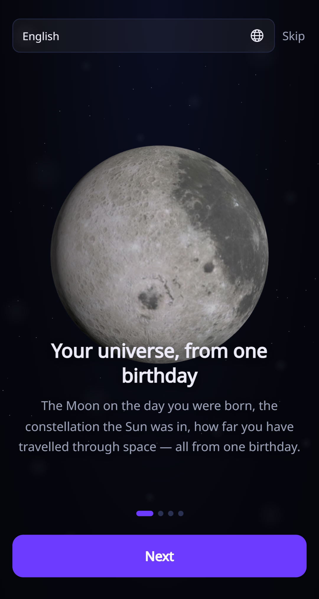 Your first visit in the current English app