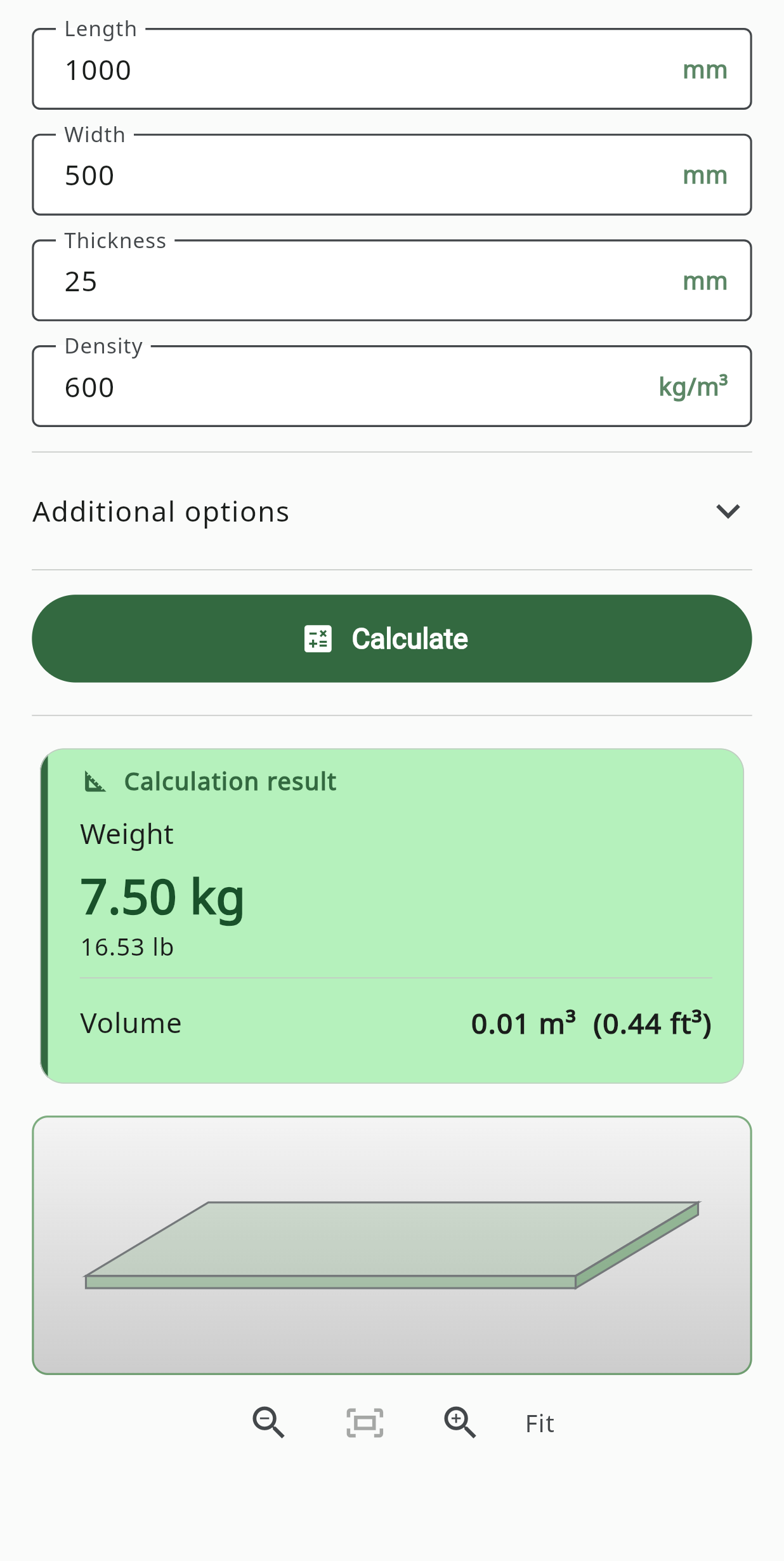 Wood Weight screen