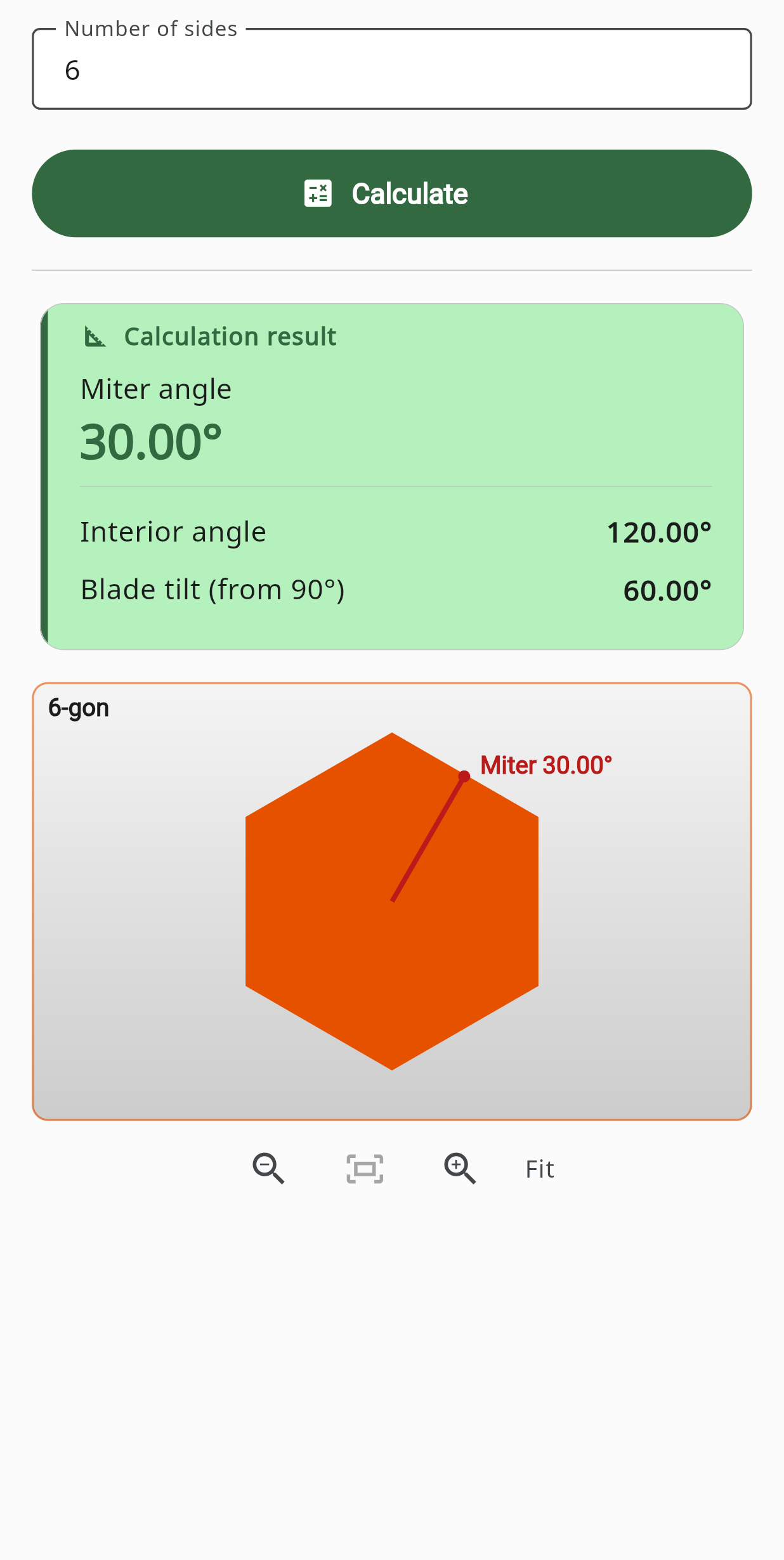 Polygon Miter Angle screen